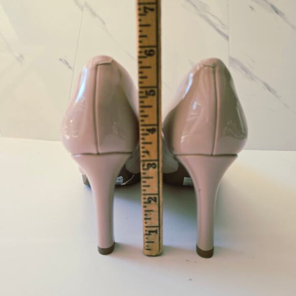 Clarks Ambyr Joy Dusty Pink Patent Leather Pump Heels Size 8.5 - Picture 6 of 11